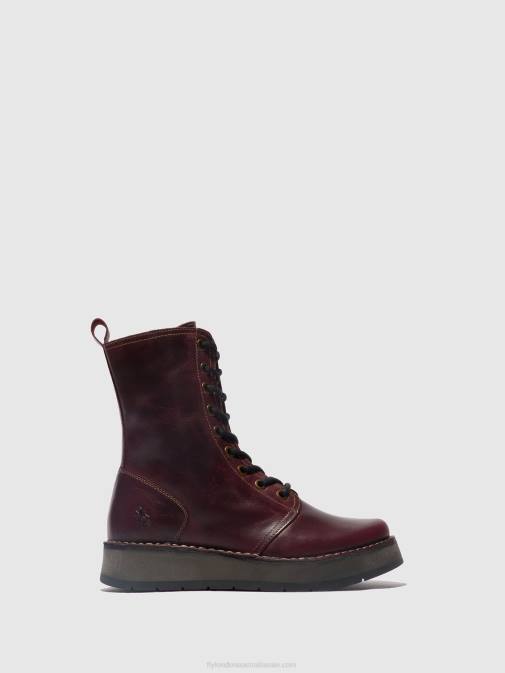 PURPLE XX0D291 Lace-up Boots RAMI043 Fly London Women