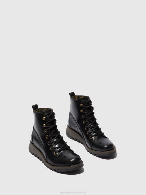 RUG BLACK XX0D330 Lace-up Boots SORE813 Fly London Women