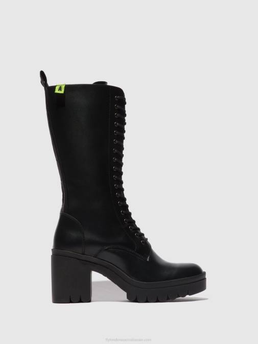 TUNDER BLACK (BLACK SOLE) XX0D314 Lace-up Boots TALY884 Fly London Women