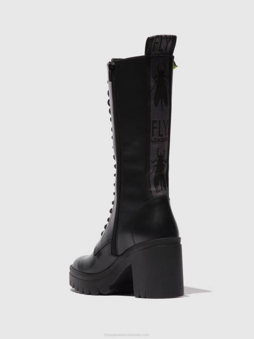 TUNDER BLACK (BLACK SOLE) XX0D314 Lace-up Boots TALY884 Fly London Women