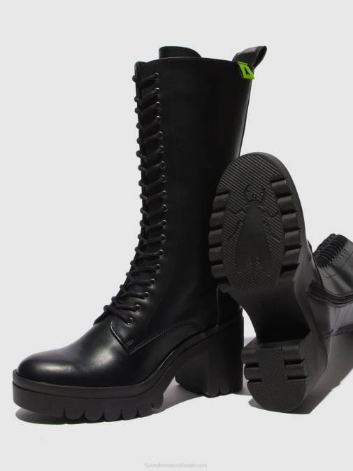 TUNDER BLACK (BLACK SOLE) XX0D314 Lace-up Boots TALY884 Fly London Women