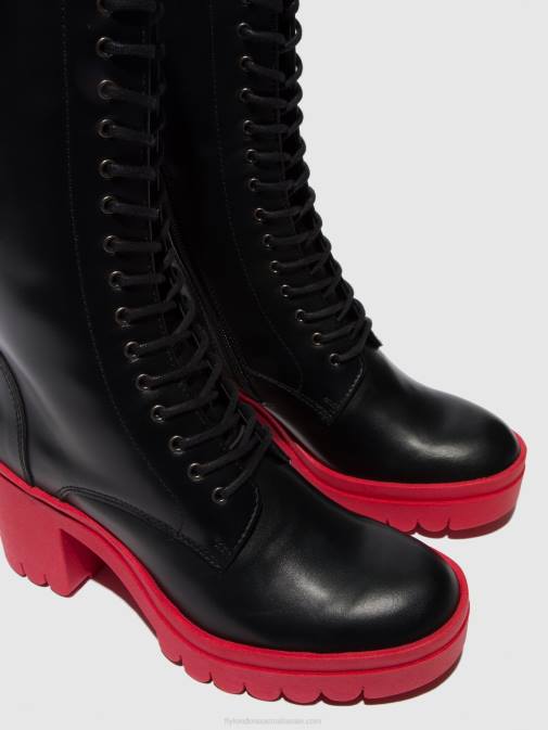TUNDER BLACK (RED SOLE) XX0D315 Lace-up Boots TALY884 Fly London Women
