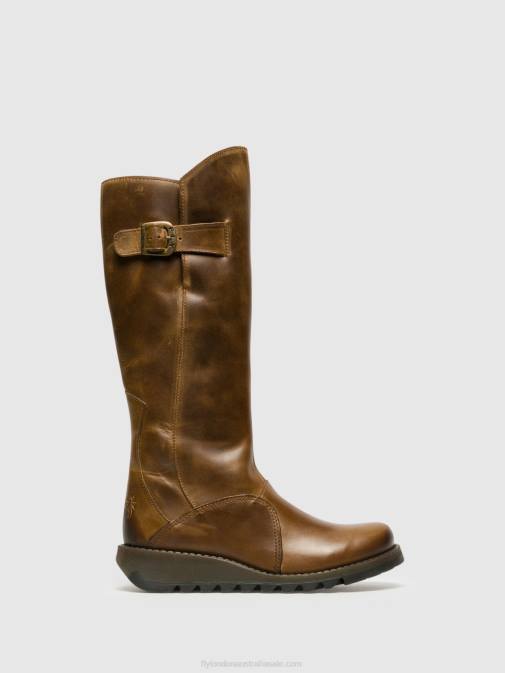 CAMEL XX0D352 Zip Up Boots MOL 2 Fly London Women