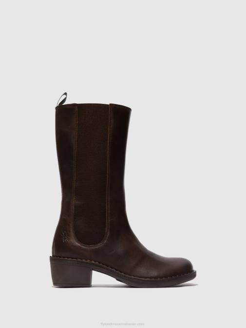 DK. BROWN XX0D303 Zip Up Boots MADA081 Fly London Women
