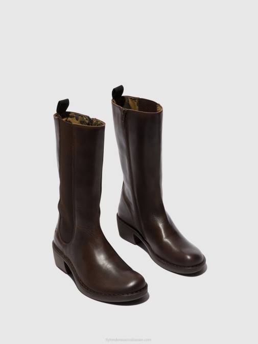 DK. BROWN XX0D303 Zip Up Boots MADA081 Fly London Women