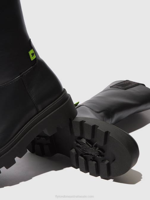 NAOMI BLACK XX0D310 Zip Up Boots JALO882 Fly London Women