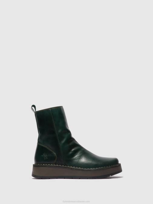 PETROL XX0D292 Zip Up Boots RENO053 Fly London Women