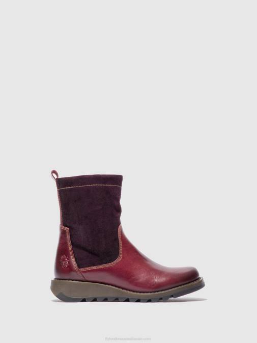 RUG/OILSUEDE PURPLE XX0D322 Zip Up Boots SAUK794 Fly London Women