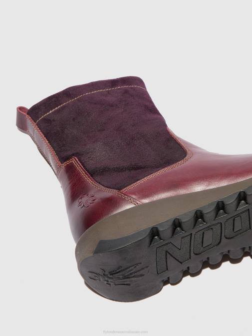 RUG/OILSUEDE PURPLE XX0D322 Zip Up Boots SAUK794 Fly London Women