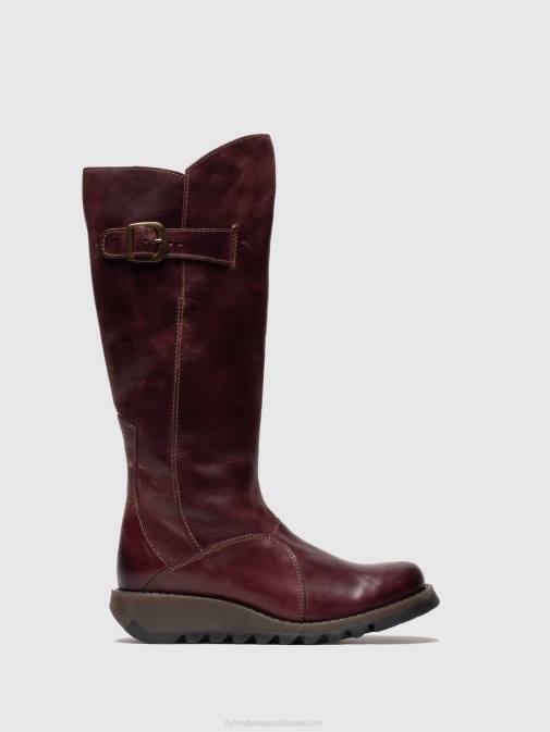 RUG PURPLE XX0D340 Zip Up Boots MOL 2 Fly London Women