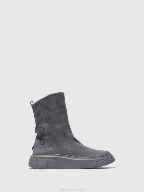 SORANO BLUE GREY XX0D323 Zip Up Boots ESEN485 Fly London Women
