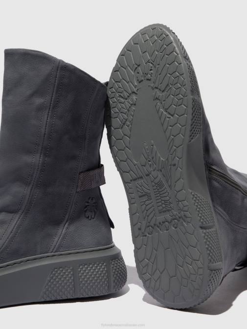 SORANO BLUE GREY XX0D323 Zip Up Boots ESEN485 Fly London Women