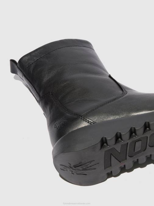 VELVET BLACK(BLACK) XX0D317 Zip Up Boots SAUK794 Fly London Women