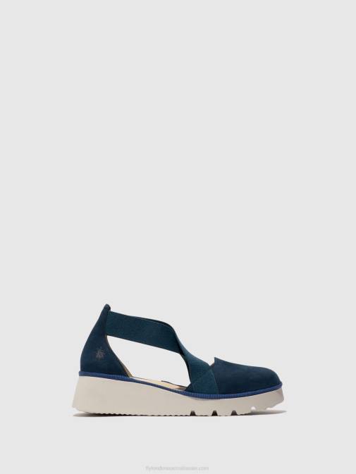 BLUE XX0D662 Elasticated Shoes PACY415 Fly London Women
