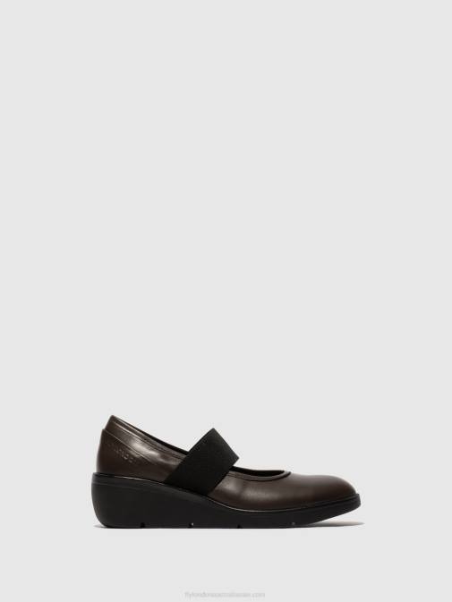 BROWN XX0D687 Elasticated Shoes NARA547 Fly London Women