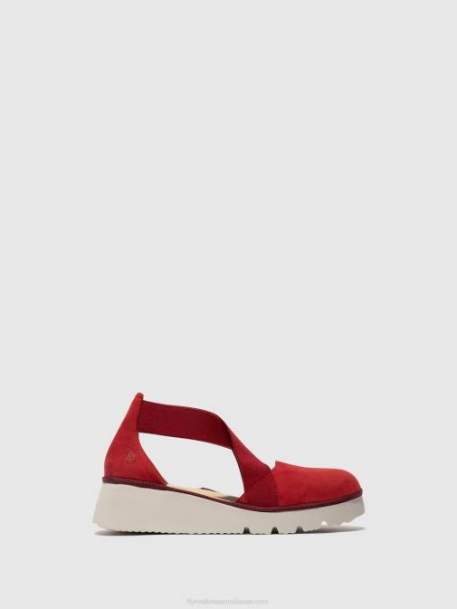 LIPSTICK RED XX0D660 Elasticated Shoes PACY415 Fly London Women