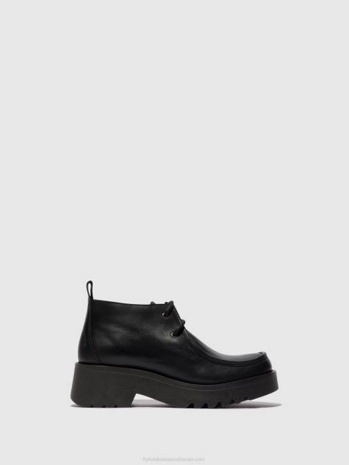 BLACK XX0D680 Lace-up Shoes MEGG90 Fly London Women