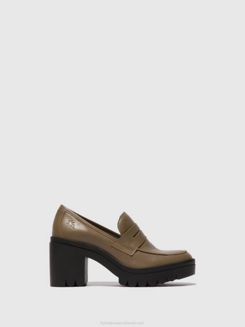 TAUPE XX0D673 Loafers Shoes TOKY803 Fly London Women