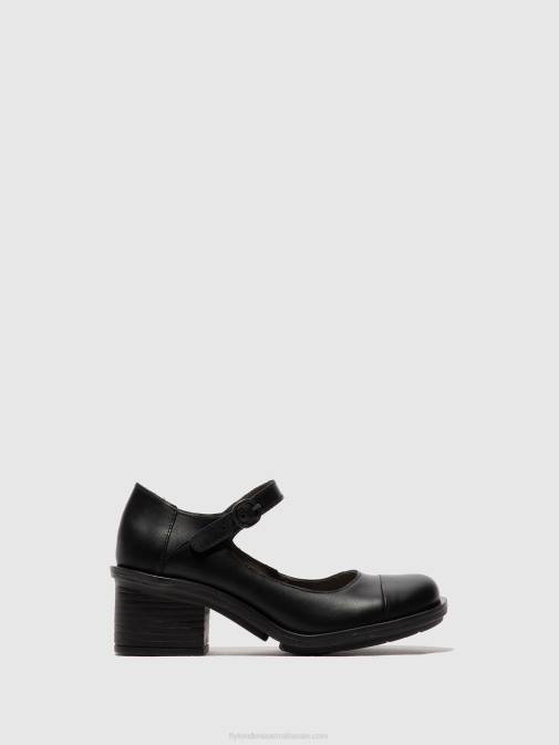 BLACK XX0D647 Mary Jane Shoes CODY877 Fly London Women