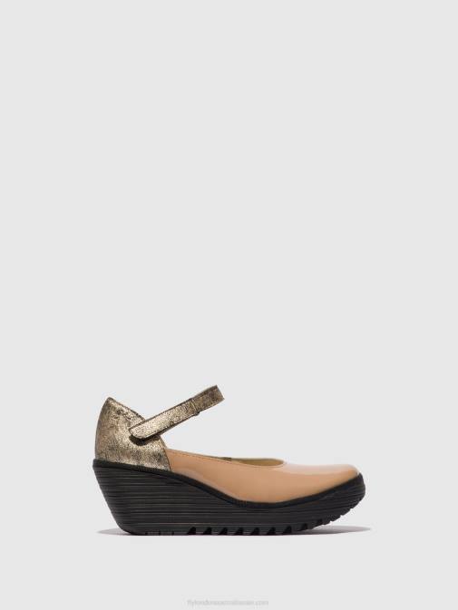 CAPUCCINO/CHAMPAGNE XX0D671 Mary Jane Shoes YAWO345 Fly London Women
