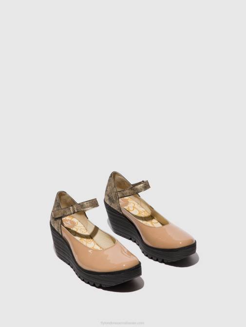 CAPUCCINO/CHAMPAGNE XX0D671 Mary Jane Shoes YAWO345 Fly London Women