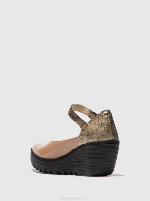 CAPUCCINO/CHAMPAGNE XX0D671 Mary Jane Shoes YAWO345 Fly London Women