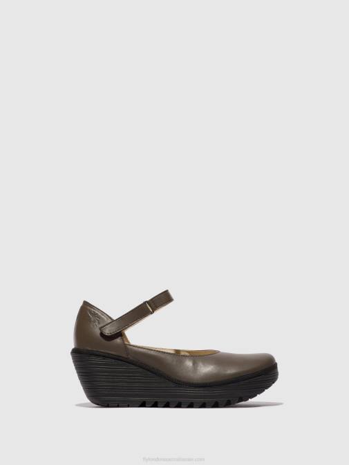DK. TAUPE XX0D668 Mary Jane Shoes YAWO345 Fly London Women