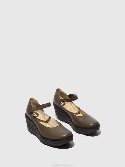 DK. TAUPE XX0D668 Mary Jane Shoes YAWO345 Fly London Women