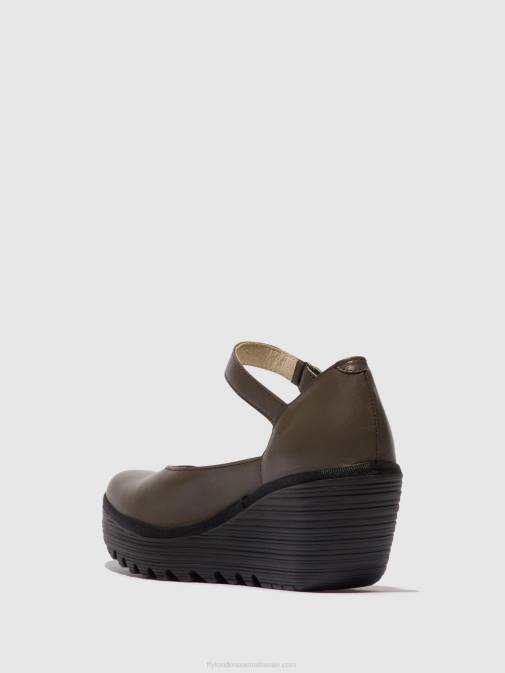 DK. TAUPE XX0D668 Mary Jane Shoes YAWO345 Fly London Women