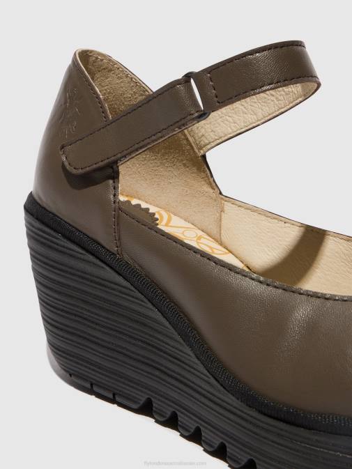 DK. TAUPE XX0D668 Mary Jane Shoes YAWO345 Fly London Women