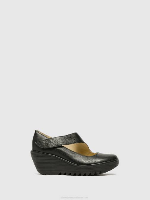 MOUSSE BLACK XX0D696 Mary Jane Shoes YASI682 Fly London Women