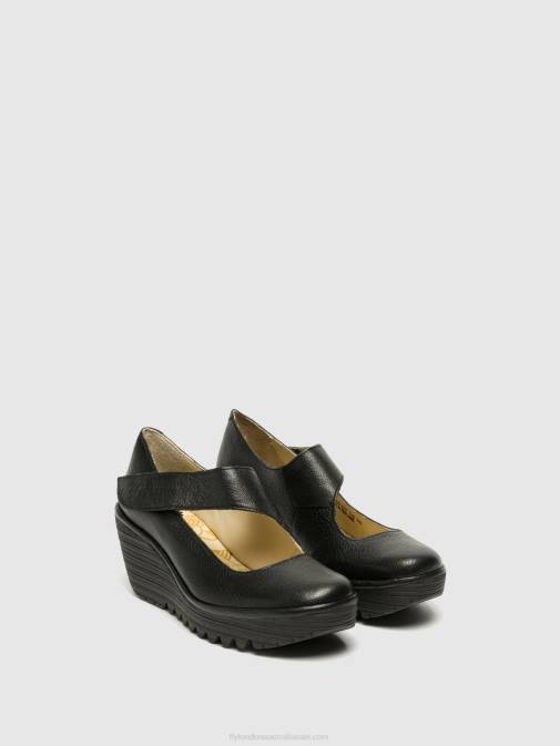 MOUSSE BLACK XX0D696 Mary Jane Shoes YASI682 Fly London Women