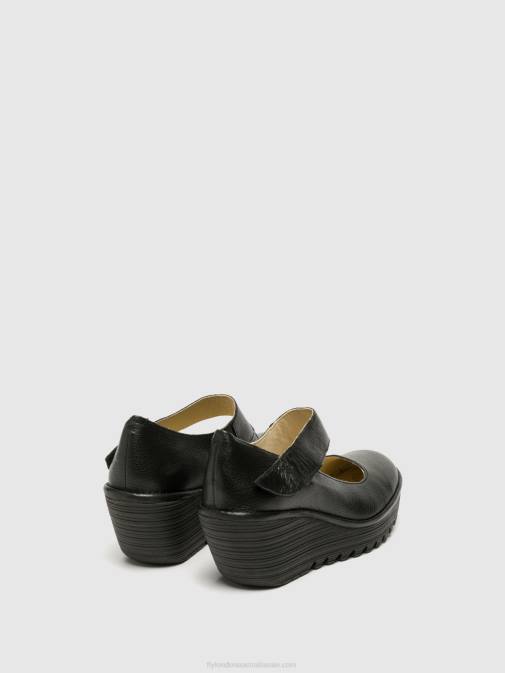 MOUSSE BLACK XX0D696 Mary Jane Shoes YASI682 Fly London Women