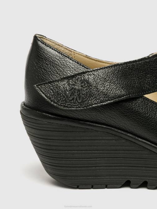 MOUSSE BLACK XX0D696 Mary Jane Shoes YASI682 Fly London Women