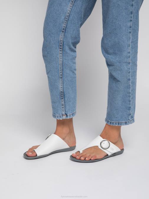 BRIDLE OFF WHITE XX0D385 Open Toe Mules MICA758 Fly London Women