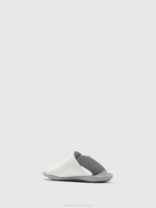 BRIDLE OFF WHITE XX0D385 Open Toe Mules MICA758 Fly London Women