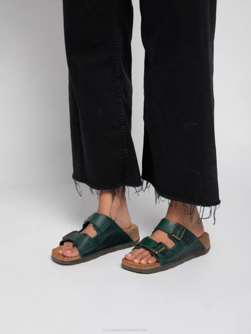 BRIDLE PETROL XX0D386 Open Toe Mules CAJA721 Fly London Women