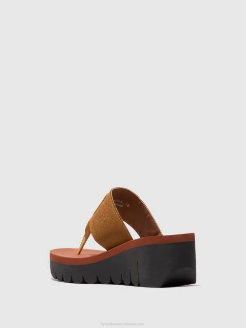 BUMBLEBEE/CAMEL (BRICK) XX0D359 Slip-on Mules YOMU725 Fly London Women
