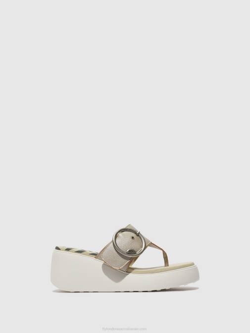 SILVER XX0D374 Buckle Mules DAFI938 Fly London Women