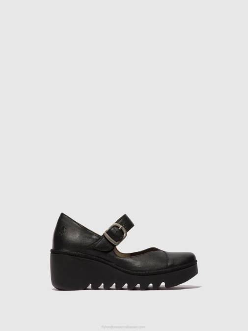 BLACK XX0D620 Buckle Shoes BAXE428 Fly London Women