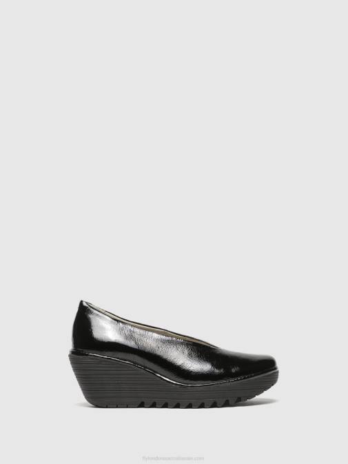 BLACK XX0D697 Classic Pumps Shoes YAZ LUXOR Fly London Women