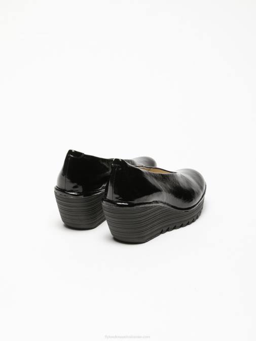 BLACK XX0D697 Classic Pumps Shoes YAZ LUXOR Fly London Women