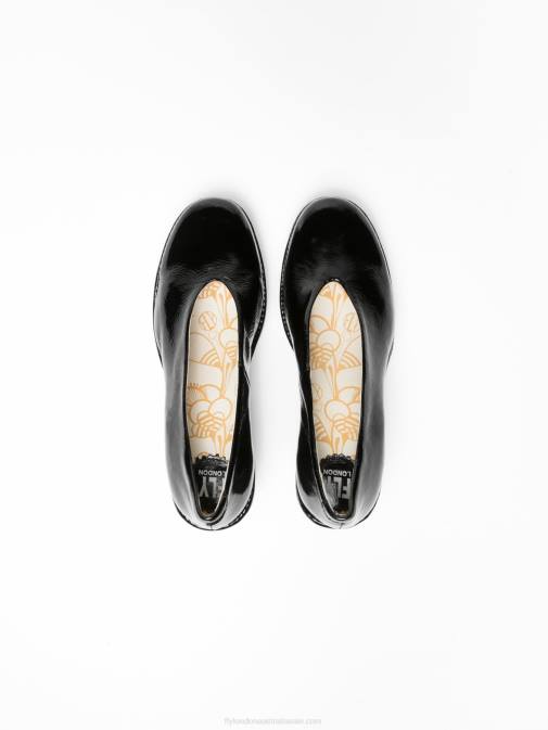 BLACK XX0D697 Classic Pumps Shoes YAZ LUXOR Fly London Women