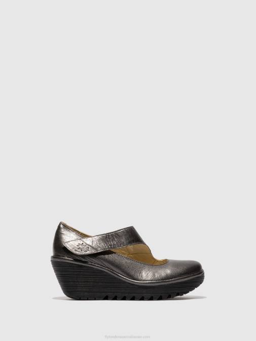 GRAPHITE XX0D703 Wedge Shoes YASI682 Fly London Women