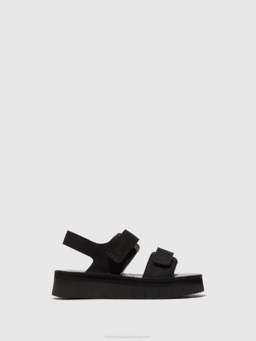 BLACK XX0D579 Sling-Back Sandals CORI377 Fly London Women