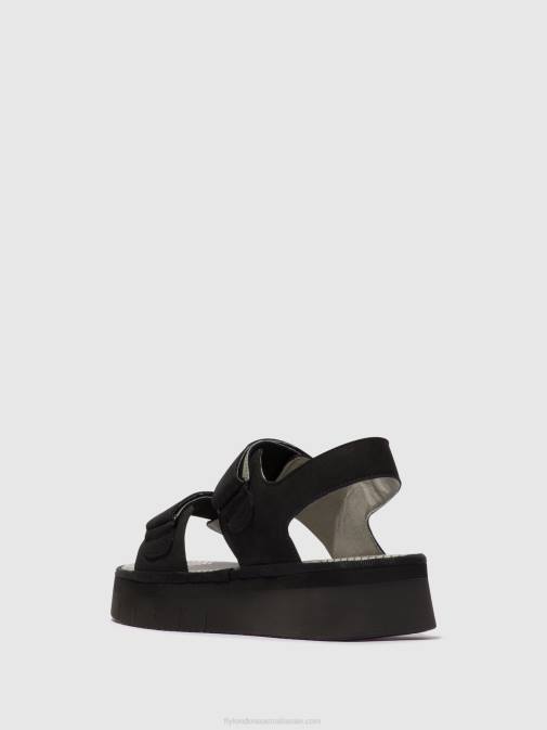 BLACK XX0D579 Sling-Back Sandals CORI377 Fly London Women