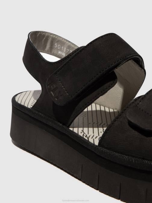 BLACK XX0D579 Sling-Back Sandals CORI377 Fly London Women