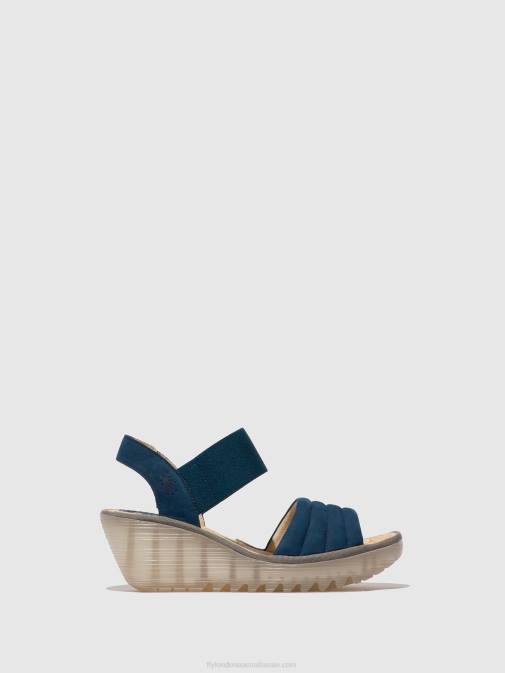 BLUE XX0D433 Sling-Back Sandals YIKO414 Fly London Women