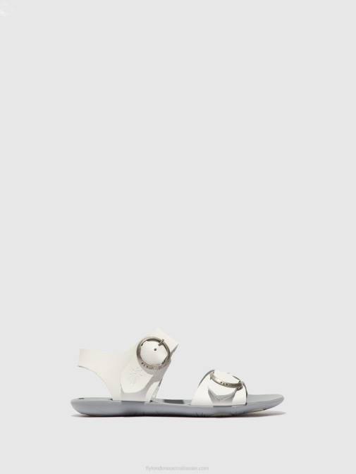 BRIDLE OFF WHITE XX0D596 Buckle Sandals MASA757 Fly London Women