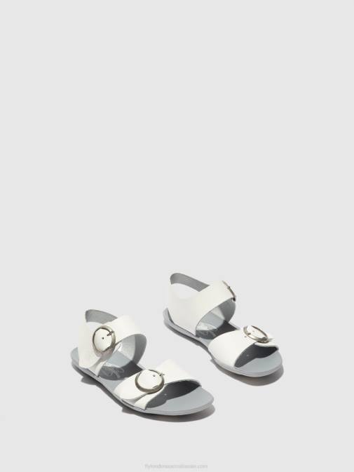 BRIDLE OFF WHITE XX0D596 Buckle Sandals MASA757 Fly London Women